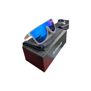 Poderoso Clear frame Blue Lens